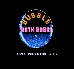 Bubble Bath Babes (Homebrew) — Title screen